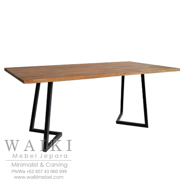  Meja  Makan  Kayu  Besi  Industrial Vintage Rustic Furniture 