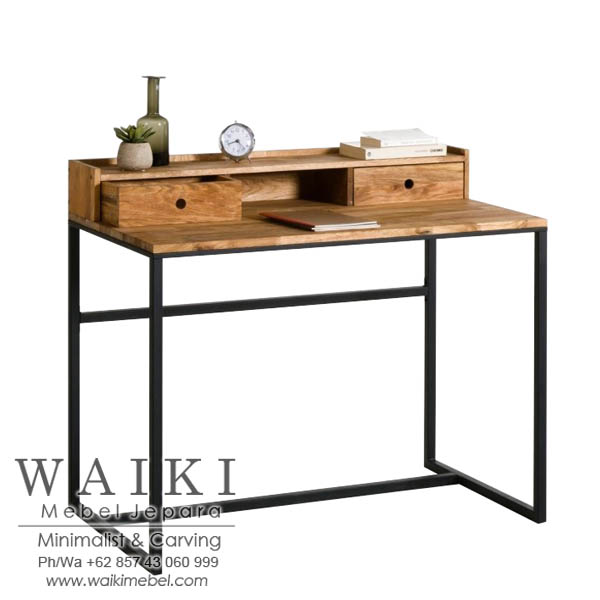  Meja  Kerja  Besi  Kayu Urban Industrial Metal Furniture 