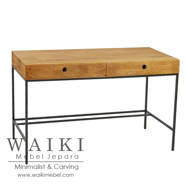  Meja  Kerja  Kayu Besi Rustic Furniture Metal Wood  Iron 